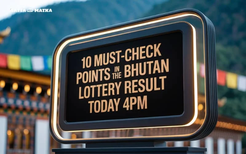 bhutan lottery result today 4pm