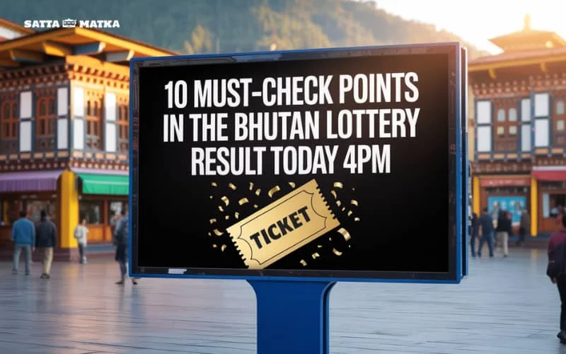 bhutan lottery result today 4pm